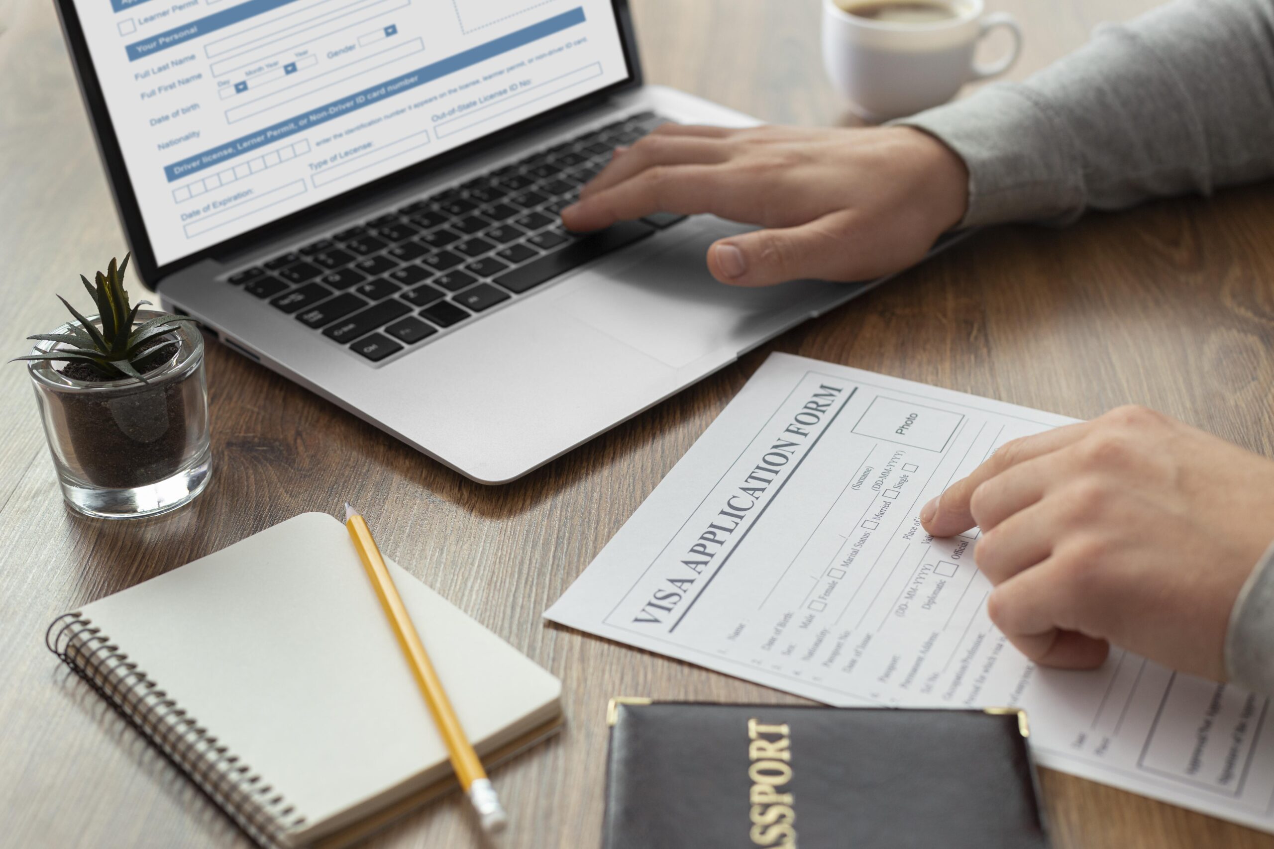 visa-application-form-laptop
